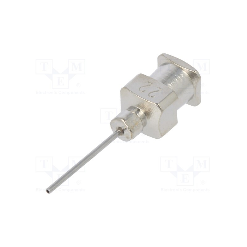 12 pcs x FISNAR - 822050SS1 - Needle: steel, L: 15mm, Size: 22, Øint: 0.7mm, Mat: stainless steel