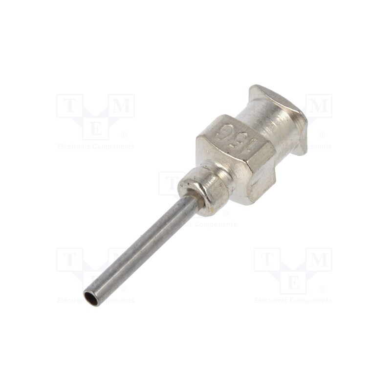 1 pcs x FISNAR - 815050SS1 - Needle: steel, L: 15mm, Size: 15, Øint: 1.4mm, Mat: stainless steel