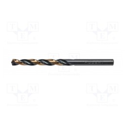 1 pcg x Hu00d6GERT TECHNIK - HT6D817 - Drill bit, for metal, Ø: 2.5mm, L: 30mm, Overall len: 57mm, 10pcs.