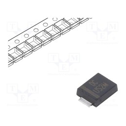 10 pcs x DC COMPONENTS - US2MBF - Diode: rectifying, SMD, 1kV, 2A, 75ns, SMB flat, Ufmax: 1.7V