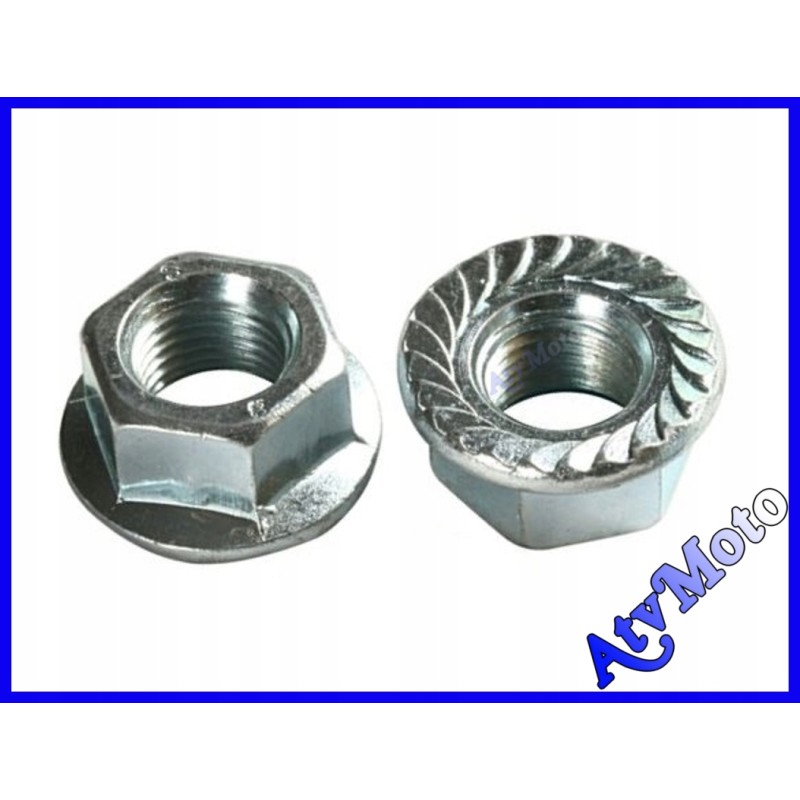 Through nut with flange for m10x1 25 spacers