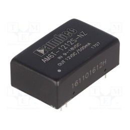 1 pcs x AIMTEC - AM6T-1212S-NZ - Converter: DC/DC, 6W, Uin: 9÷18V, Uout: 12VDC, Iout: 500mA, DIP24