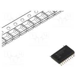 1 pcs x TEXAS INSTRUMENTS - SN74HCT273DWR - IC: digital, D flip-flop, Ch: 8, SMD, SO20, HCT