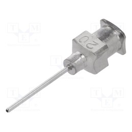 1 pcs x FISNAR - 820050SS1 - Needle: steel, L: 15mm, Size: 20, Øint: 0.6mm, Mat: stainless steel