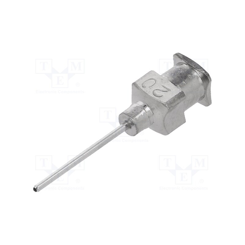 1 pcs x FISNAR - 820050SS1 - Needle: steel, L: 15mm, Size: 20, Øint: 0.6mm, Mat: stainless steel