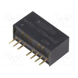 1 pcs x AIMTEC - AM3GU-1215DH30JZ - Converter: DC/DC, 3W, Uin: 4.5÷36V, Uout: 15VDC, Uout2: -15VDC, SIP8