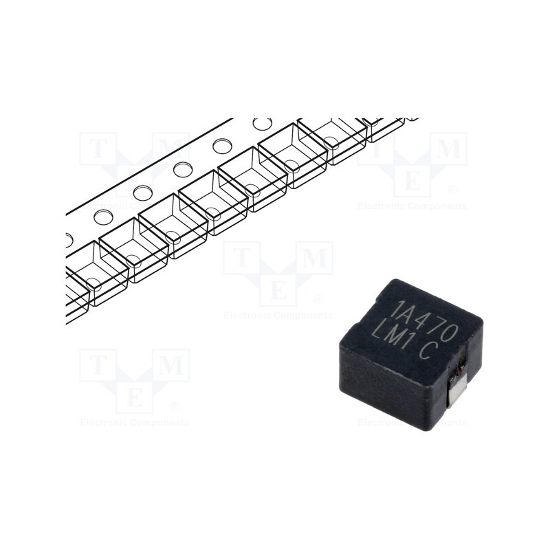 1 pcs x EATON ELECTRONICS - HCM1A0805-470-R - Inductor: wire, SMD, 47uH, Ioper: 1.8A, 145mΩ, ±20%, Isat: 3.2A