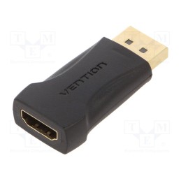 1 pcs x VENTION - HBPB0 - Adapter, DisplayPort plug,HDMI socket, black, Enclos.mat: PVC