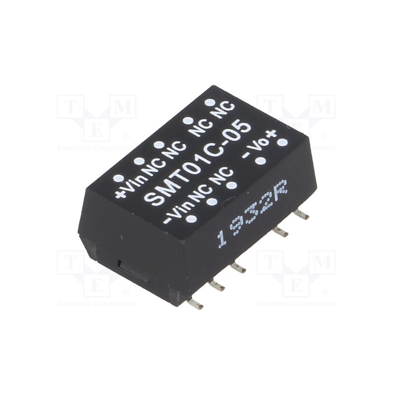 1 pcs x MEAN WELL - SMT01C-05 - Converter: DC/DC, 1W, Uin: 36÷75V, Uout: 5VDC, Iout: 20÷200mA, SMD