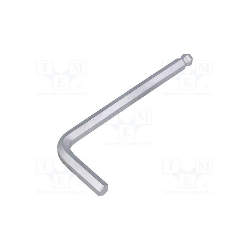 1 pcs x WIHA - 40407 - Wrench, hex key,spherical, HEX 6mm, Overall len: 94mm