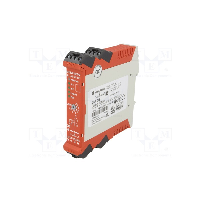 1 pcs x GUARD MASTER - 440R-D22S2 - Module: safety relay, GSR, 24VAC, 24VDC, IN: 4, OUT: 2, -5÷55°C, IP40