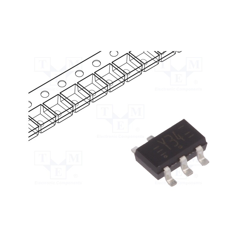 1 pcs x NEXPERIA - 74LVC2G34GV,125 - IC: digital, buffer,non-inverting, Ch: 2, CMOS,TTL, SMD, TSOP6, LVC