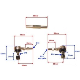 Steering rod with ends Quad ATV 110 Romet