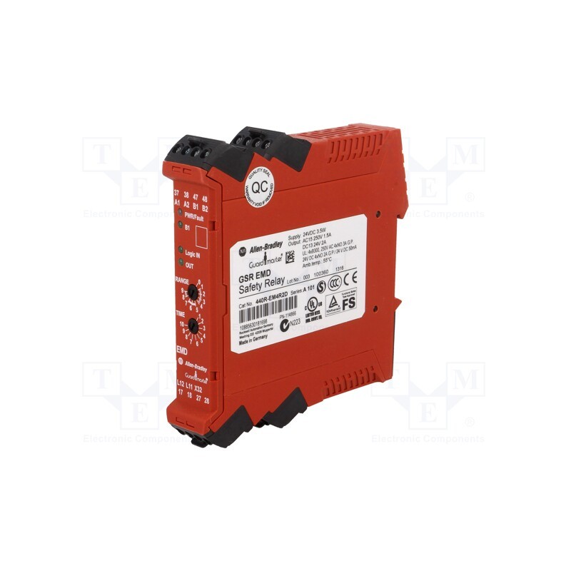 1 pcs x GUARD MASTER - 440R-EM4R2D - Module: extension, GSR, 24VAC, 24VDC, IN: 1, for DIN rail mounting