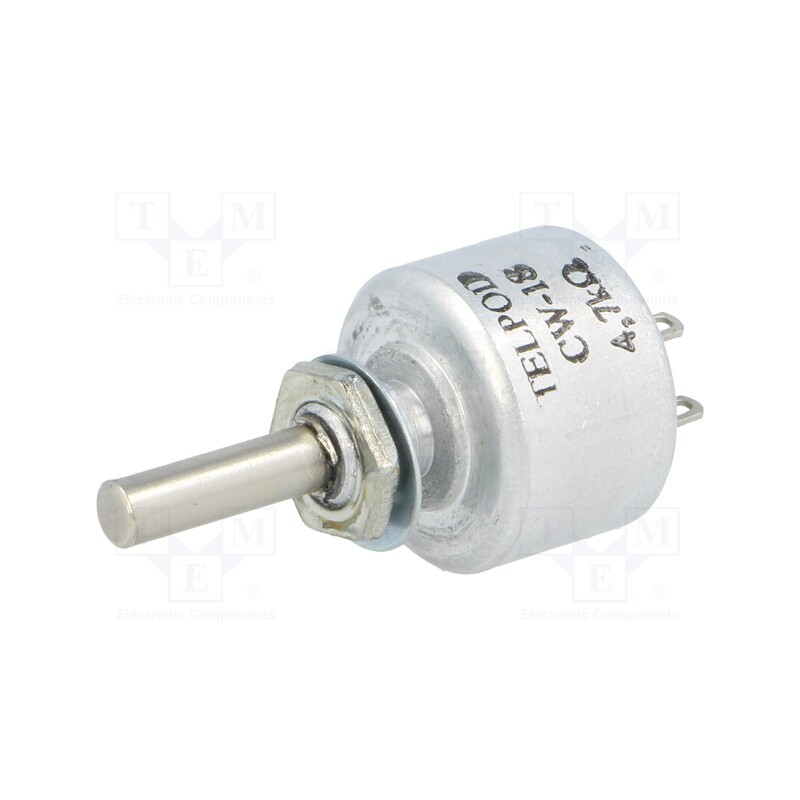 1 pcs x TELPOD - CW-18-4K7-20P-1 - Potentiometer: shaft, single turn, 4.7kΩ, 1W, ±20%, 4mm, linear, THT