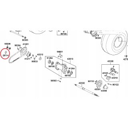 Kymco mxu 150 50 axle washer
