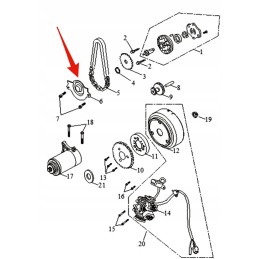 Oil pump cap lucky star 250 300 400