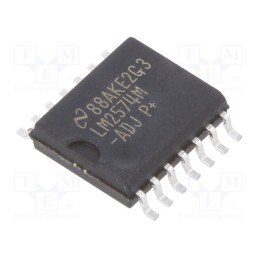 1 pcs x TEXAS INSTRUMENTS - LM2574M-ADJ/NOPB - IC: PMIC, DC/DC converter, Uin: 4÷40VDC, Uout: 1.23÷37VDC, 0.5A