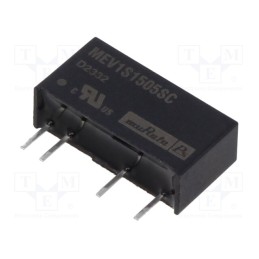 1 pcs x Murata Power Solutions - MEV1S1505SC - Converter: DC/DC, 1W, Uin: 13.5÷16.5V, Uout: 5VDC, Iout: 200mA, SIP