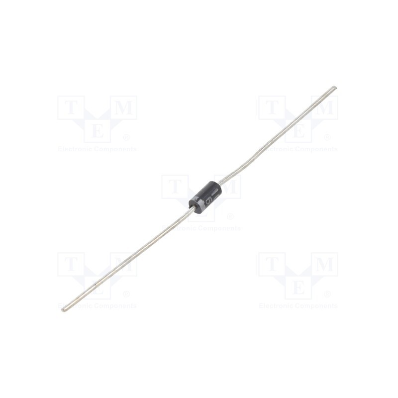 1 pcs x DIODES INCORPORATED - 1N4001-T - Diode: rectifying, THT, 50V, 1A, , Ifsm: 30A, DO41, Ufmax: 1V