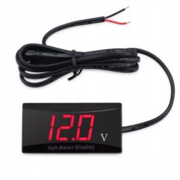 Electronic slim red voltmeter