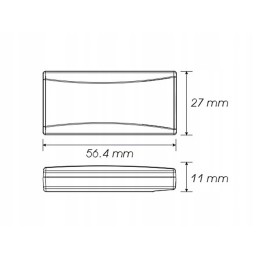 Electronic slim red voltmeter