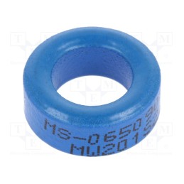 1 pcs x MICROMETALS - MS-065060-2 - Ferrite: toroidal, L: 6.35mm, Øint: 10.16mm, Øout: 16.64mm, 35nH
