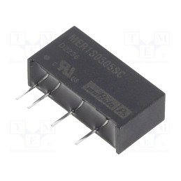 1 pcs x Murata Power Solutions - MER1S0505SC - Converter: DC/DC, 1W, Uin: 4.5÷5.5V, Uout: 5VDC, Iout: 200mA, SIP