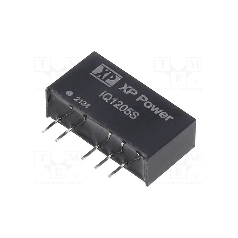 1 pcs x XP POWER - IQ1205S - Converter: DC/DC, 1W, Uin: 12V, Uout: 5VDC, Uout2: -5VDC, Iout: 100mA