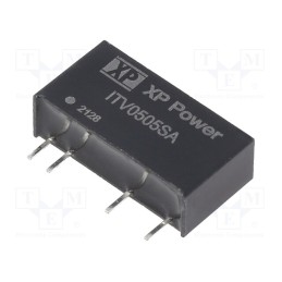 1 pcs x XP POWER - ITV0505SA - Converter: DC/DC, 1W, Uin: 5V, Uout: 5VDC, Iout: 200mA, SIP, 50kHz, THT