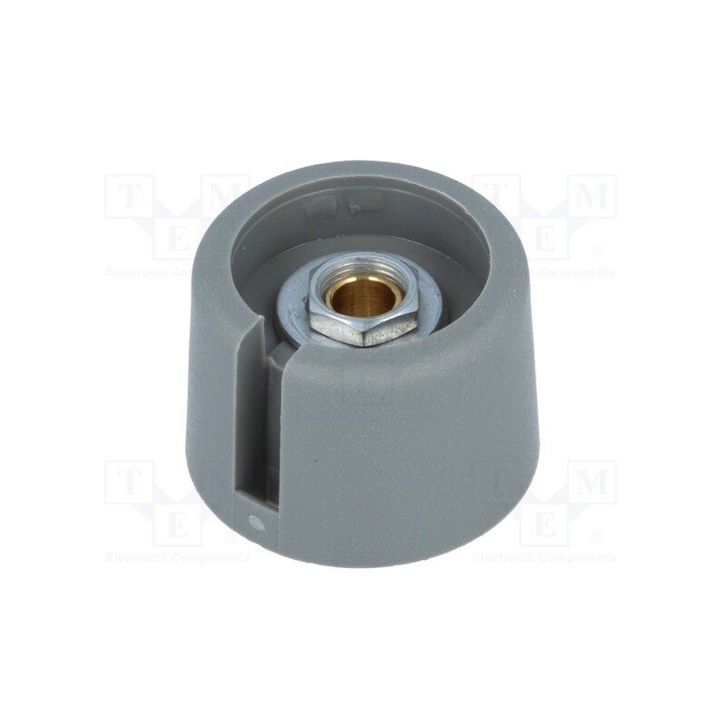 1 pcs x OKW - A3023048 - Knob, with pointer, polyamide, Øshaft: 4mm, Ø23x16mm, grey