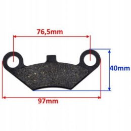 ATV quad rear brake pads, set of 2 pcs