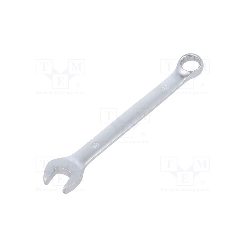 1 pcs x PG TOOLS - PGT102 - Wrench, combination spanner, 10mm, Chrom-vanadium steel, satin