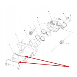 Polaris 2203318 brake pads set of 4