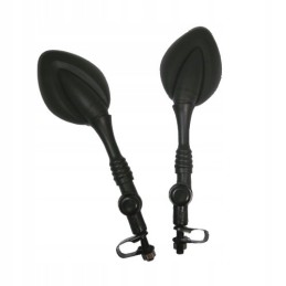 Oval, bent, articulated, foldable mirrors, M10 pair