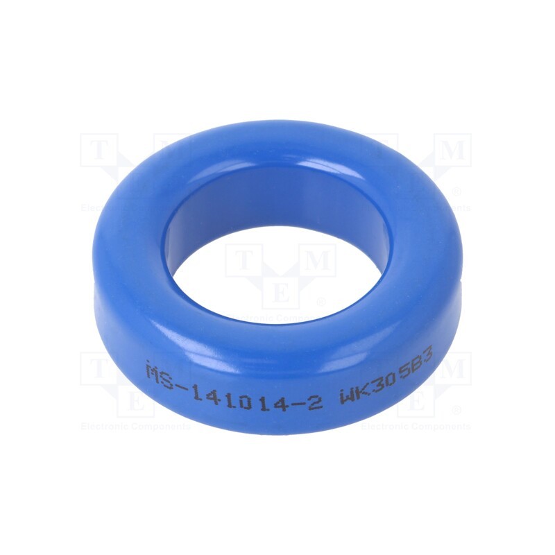 1 pcs x MICROMETALS - MS-141014-2 - Ferrite: toroidal, L: 10.46mm, Øint: 22.35mm, Øout: 35.81mm, 13nH