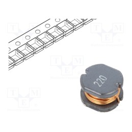 1 pcs x TRACO POWER - TCK-098 - Inductor: wire, SMD, 22uH, 110mΩ, -40÷125°C, ±20%, 7.8x7x5mm, 1.5A
