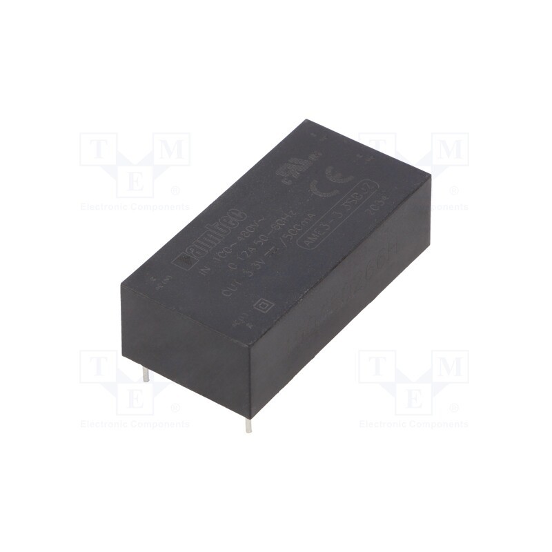 1 pcs x AIMTEC - AME3-3.3SBJZ - Converter: AC/DC, 3W, 90÷528VAC, Usup: 100÷745VDC, Uout: 3.3VDC