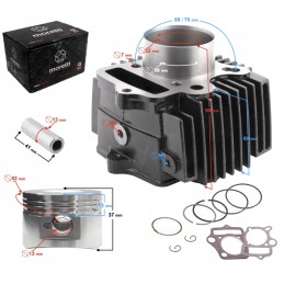 Cylinder piston rings quad atv cross 110 125