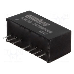 1 pcs x AIMTEC - AM2G-2415DH30Z - Converter: DC/DC, 2W, Uin: 18÷36V, Uout: 15VDC, Uout2: -15VDC, SIP8