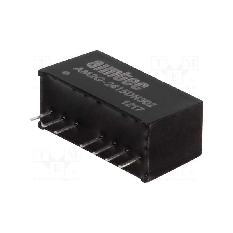 1 pcs x AIMTEC - AM2G-2415DH30Z - Converter: DC/DC, 2W, Uin: 18÷36V, Uout: 15VDC, Uout2: -15VDC, SIP8