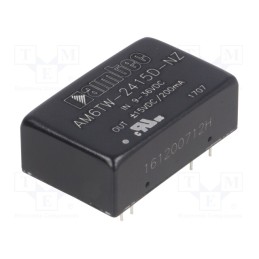 1 pcs x AIMTEC - AM6TW-2415D-NZ - Converter: DC/DC, 6W, Uin: 9÷36V, Uout: 15VDC, Uout2: -15VDC, DIP24
