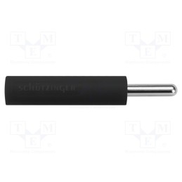 1 pcs x SCHu00dcTZINGER - LB 4-2.8X2 NI / 10 / SW - Socket, 4mm banana, 20A, 34.8mm, black, nickel plated, -25÷80°C