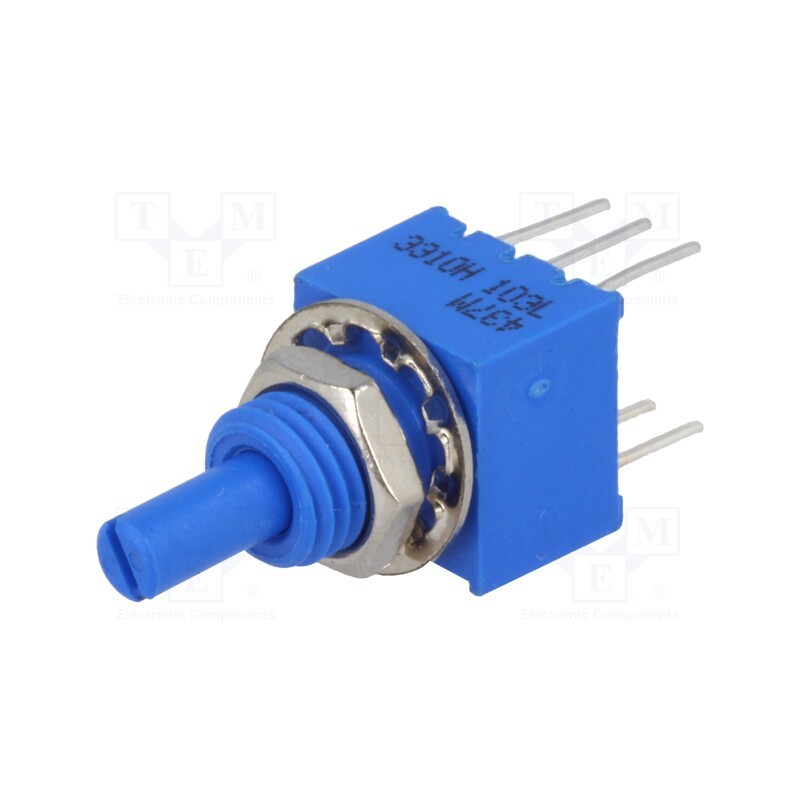 1 pcs x BOURNS - 3310H-001-103L - Potentiometer: shaft, single turn, 10kΩ, ±20%, 0.25W, linear, THT
