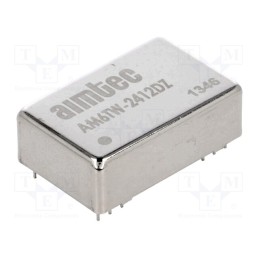 1 pcs x AIMTEC - AM6TW-2412DZ - Converter: DC/DC, 6W, Uin: 9÷36V, Uout: 12VDC, Uout2: -12VDC, DIP24