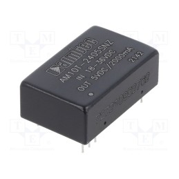 1 pcs x AIMTEC - AM10T-2405SNZ - Converter: DC/DC, 10W, Uin: 18÷36V, Uout: 5VDC, Iout: 2A, DIP24
