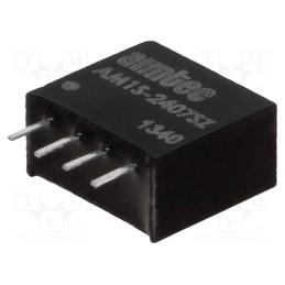 1 pcs x AIMTEC - AM1S-2407SZ - Converter: DC/DC, 1W, Uin: 21.6÷26.4V, Uout: 7.2VDC, Iout: 140mA