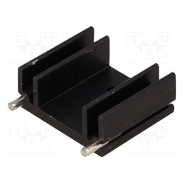 1 pcs x STONECOLD - HS-130-25 - Heatsink: extruded, TO220, black, L: 25mm, W: 29mm, H: 12mm, 15K/W