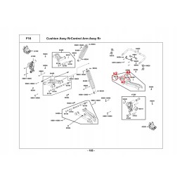 Swingarm repair kit top bushing bushing atv quad kymco mxu 500 550 700