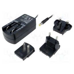 1 pcs x SUNNY - SYS1541-1505-EU/UK/US - Power supply: switched-mode, plug, 5VDC, 3A, 15W, Plug: EU, straight
